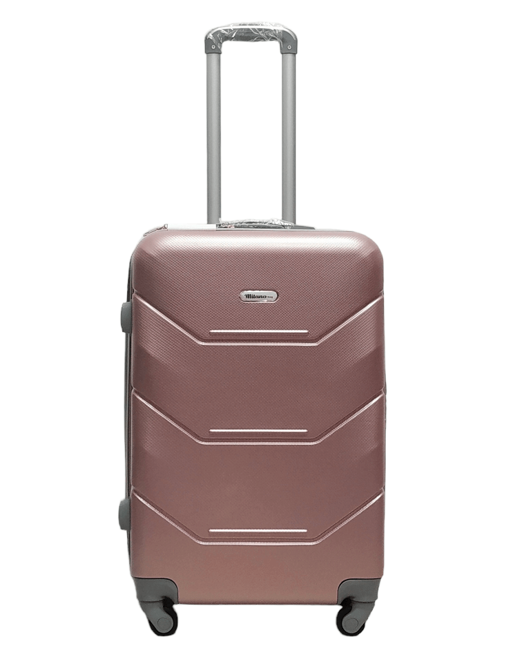 Чемодан Milano bag 147M средний ABS-пластик 66х46х29 см 80 л Розовый/Золотой