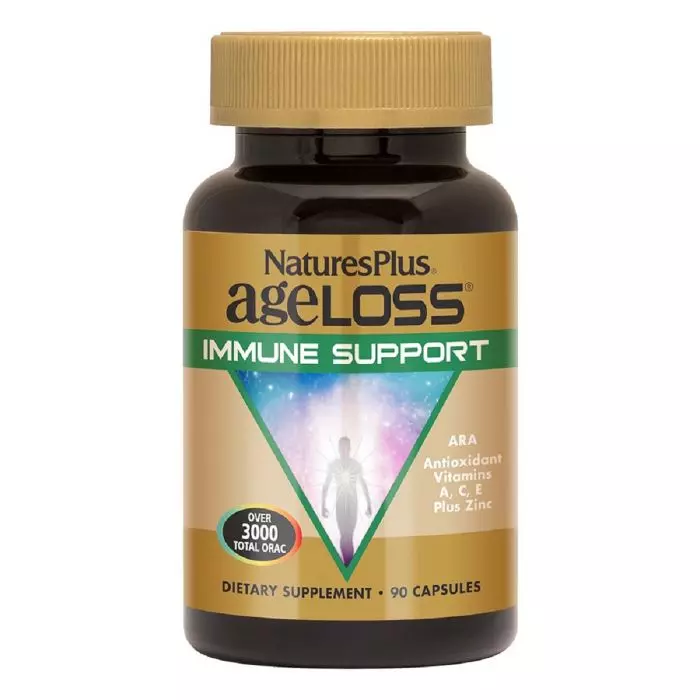 Дополнительная поддержка иммунитета AgeLoss Immune Support Natures Plus 90 капсул (NTP8020)