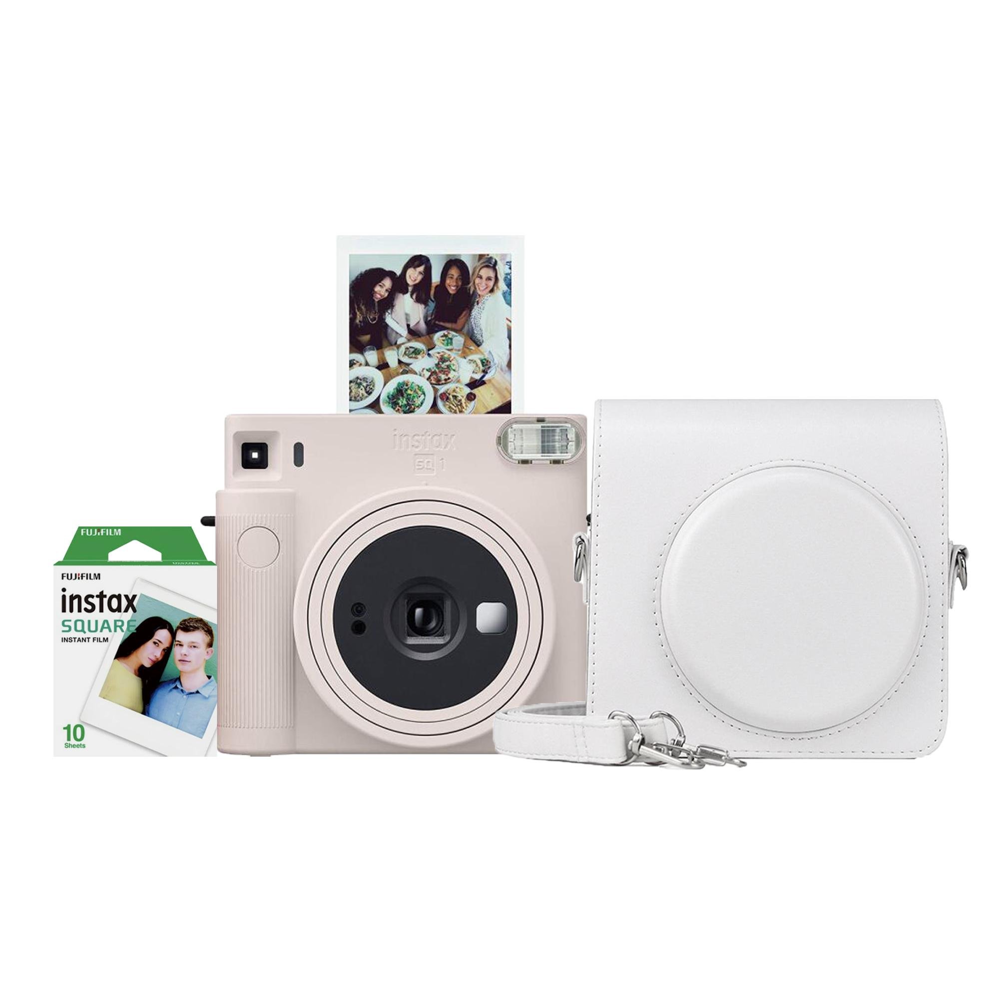 Камера моментального друку Fujifilm Instax Square SQ 1 + Чохол + Фотоплівка 10 шт. White