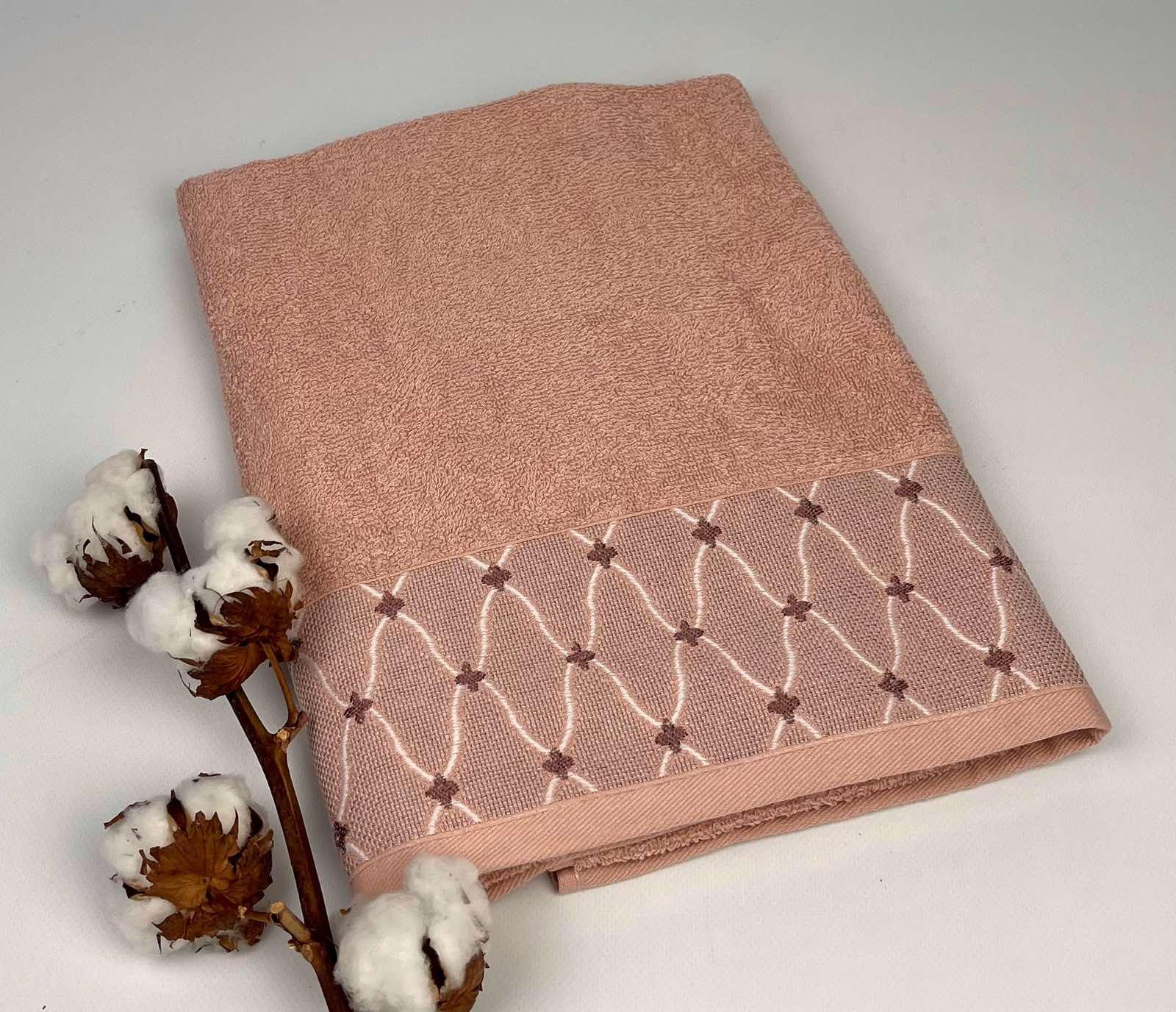 Полотенце Altinbasak Pera Wendy 70x140 см Персиковый (CN28461)