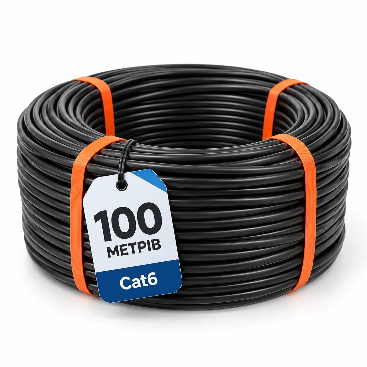 Витая пара Gear CAT.6 FTP CCА Outdoor PVC+PE для наружных работ 100 м Черный (884126м)