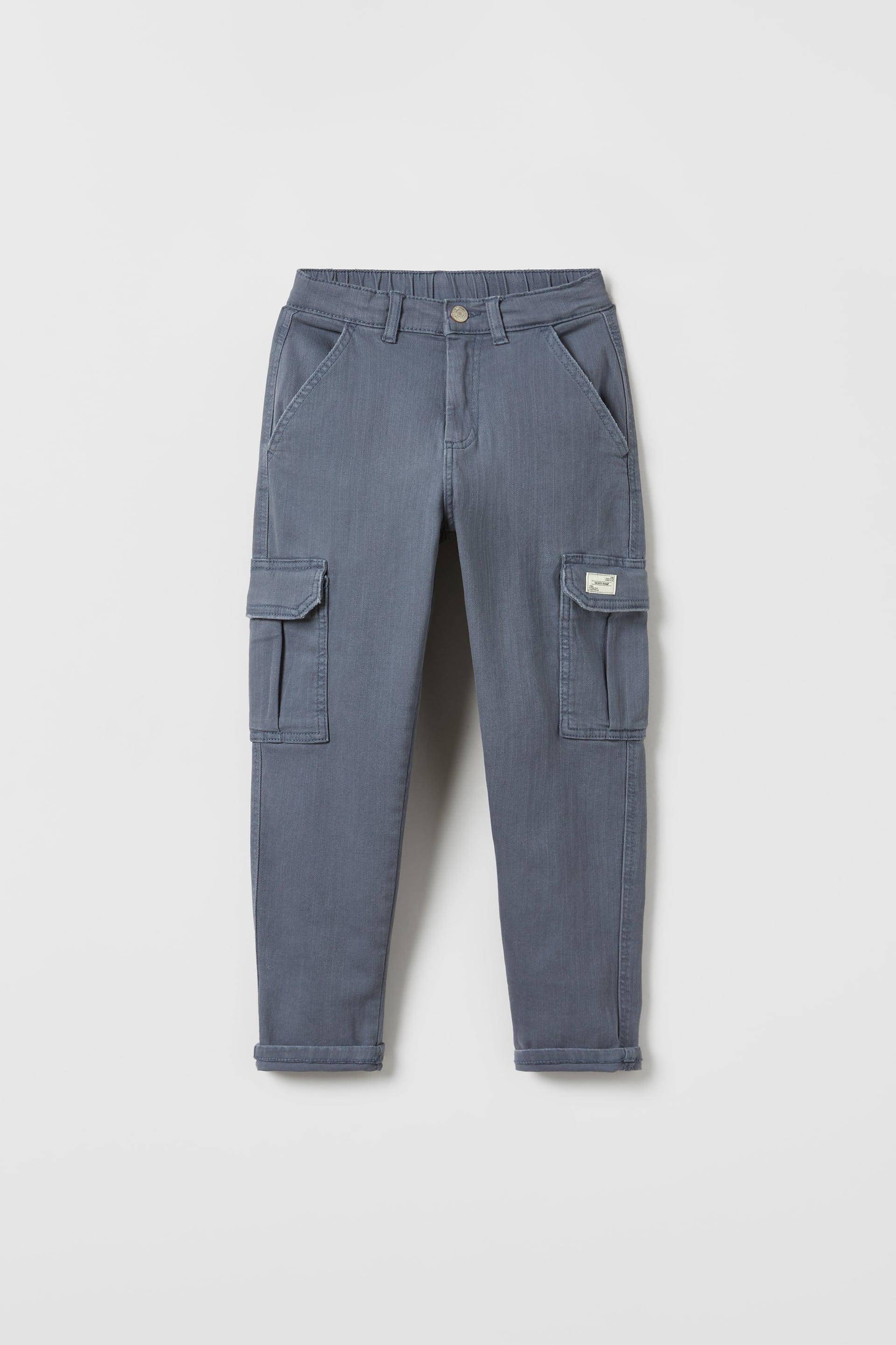 Штаны карго Zara с карманами для мальчика р. 140 Серый (1213667920) Штаны карго Zara с карманами для мальчика р. 140 Серый (1213667920)