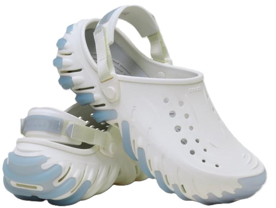Сабо жіночі Єхо клог Crocs Echo Icy RO Clog Chalk/Blue Білий (27337)