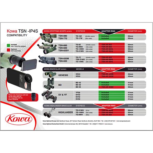 Аксессуары Kowa TSN-IP4S for Iphone 4/4S - фото 2 Аксессуары Kowa TSN-IP4S for Iphone 4/4S - фото 2