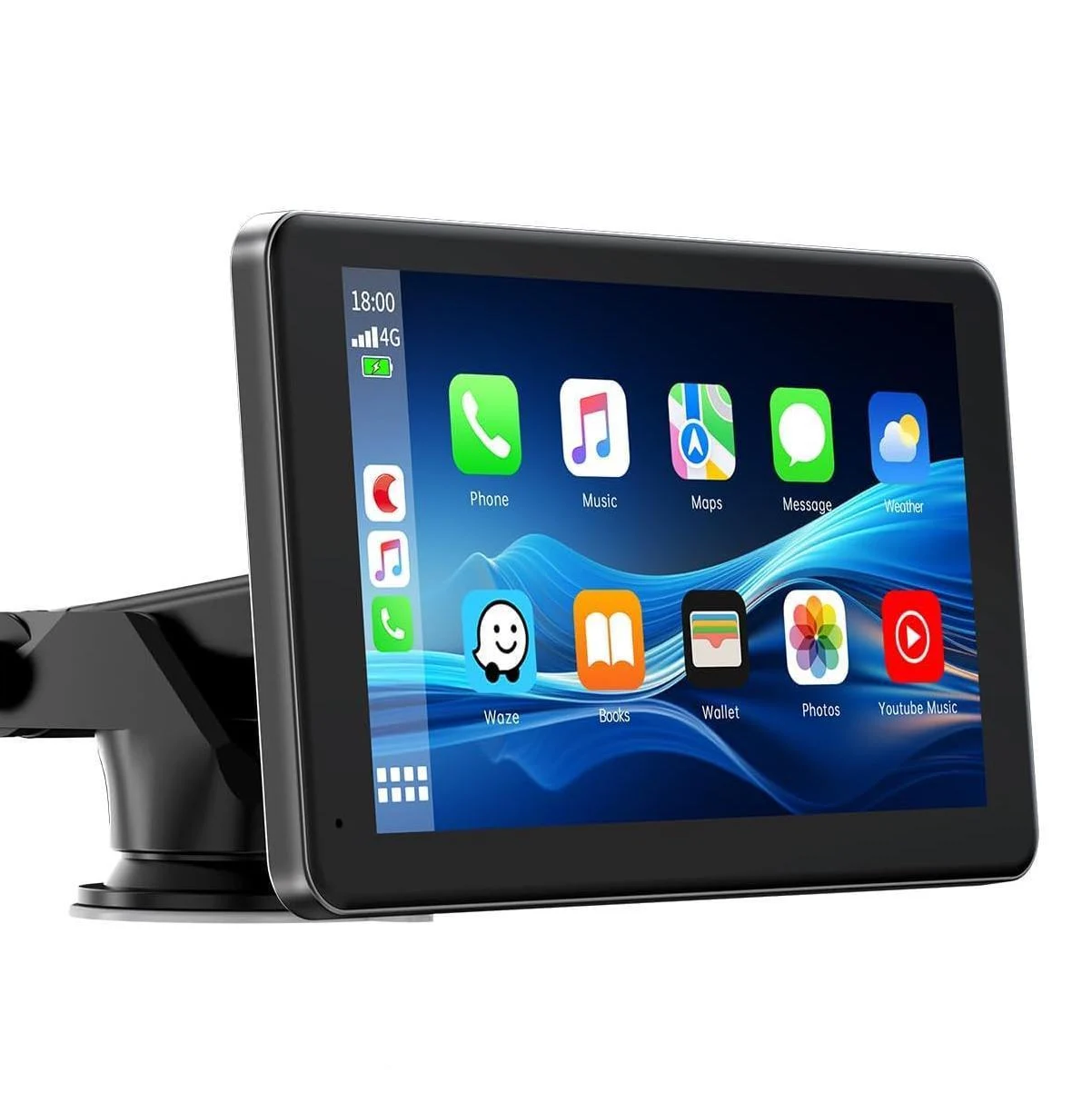 Монітор з камерою заднього виду на скло або торпеду автомобіля 7" Android Auto/CarPlay/Bluetooth (34630036)