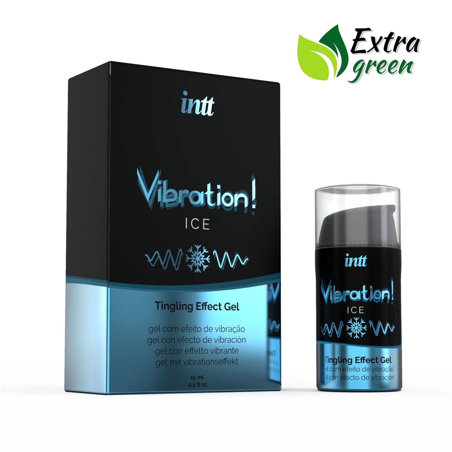 Жидкий вибратор Intt Vibration Ice 15 мл Extra Green (SO5408) - фото 3