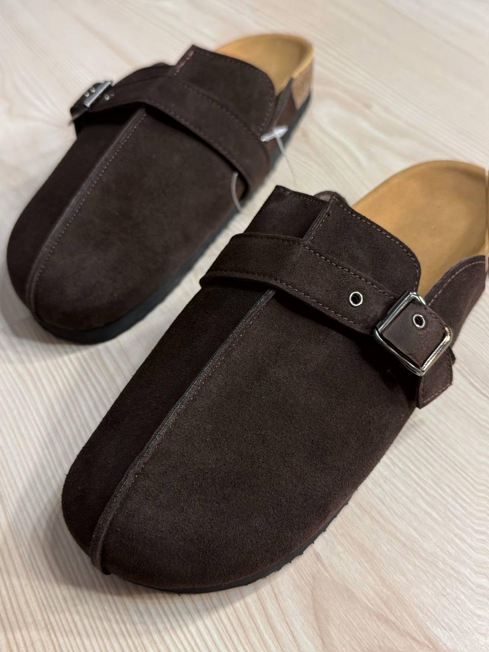 Сабо женские Meideli 95-9 замшевые клоги в стиле биркеншток с пряжкой р. 36 Коричневый (6855) Сабо женские Meideli 95-9 замшевые клоги в стиле биркеншток с пряжкой р. 36 Коричневый (6855)