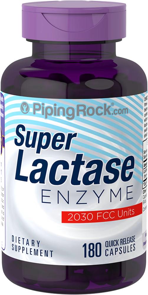 Энзим Piping Rock Super Daily Digest-Lactase Enzyme 2030 FCC Units 180 quick release capsules