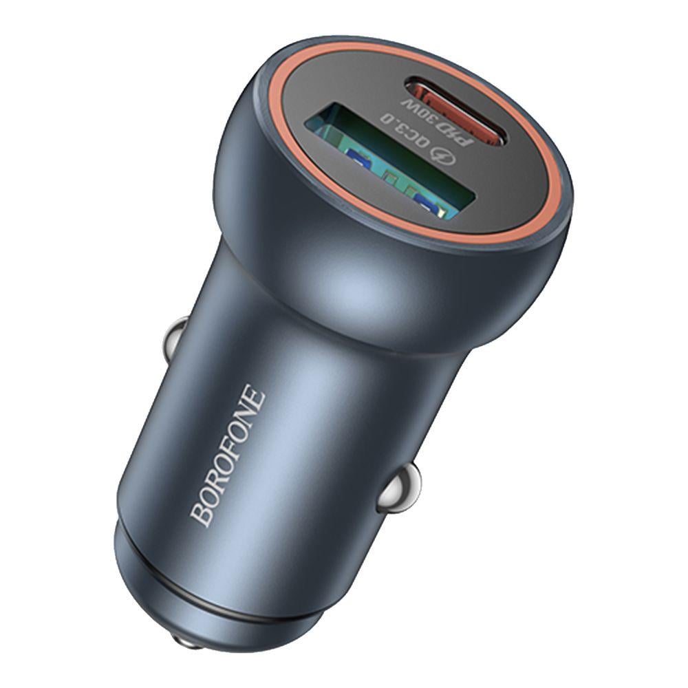 Зарядний пристрій автомобільний Borofone BZ32A 1USB/1USB-C QC/PD30W (28161005)