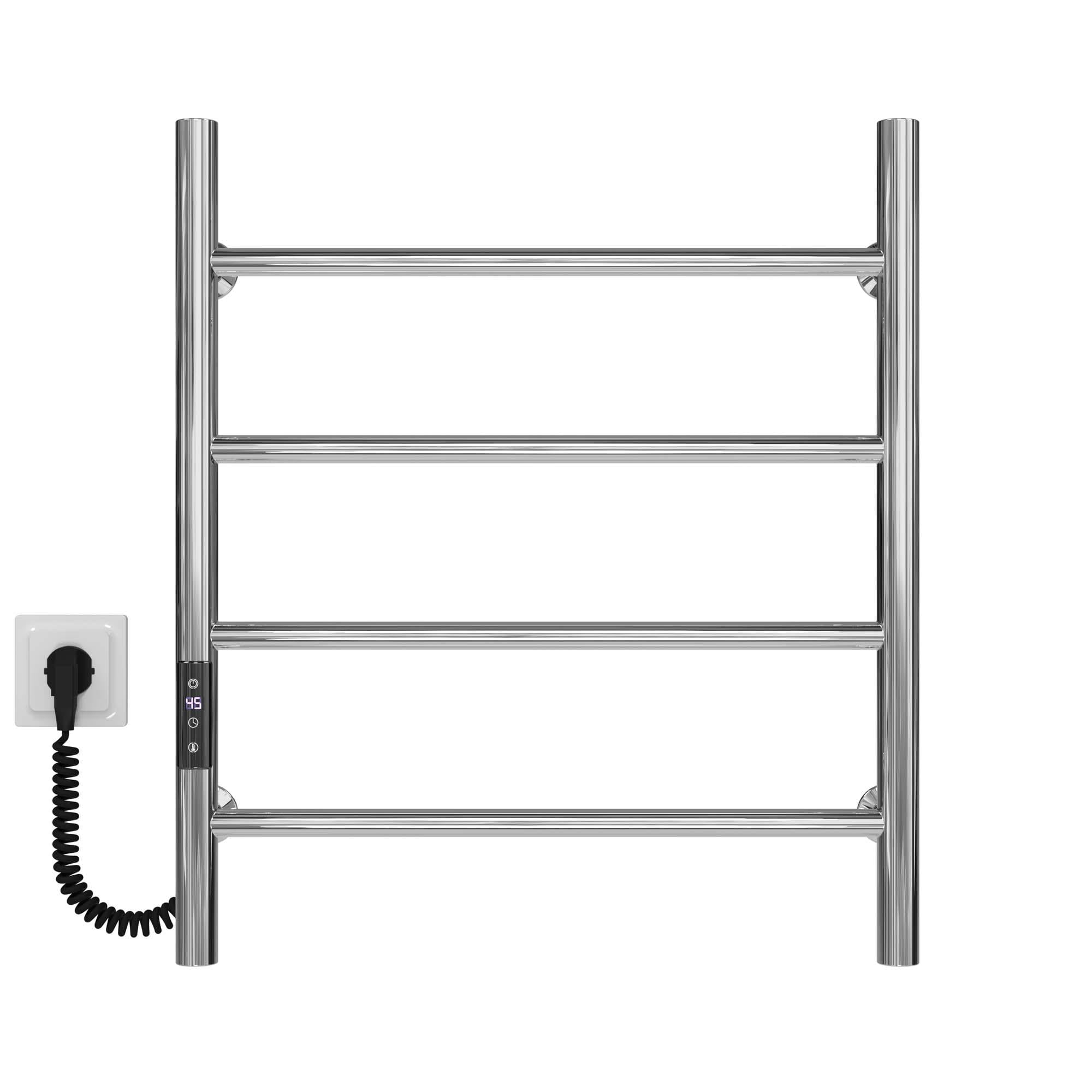 Рушникосушарка електрична Deffi Оріон П4 JD03 ліве підключення нержавіюча сталь 500х600 мм Хром (C.OR.60.50.4.E.C.L.1)