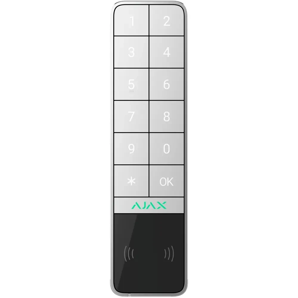 Клавиатура беспроводная Ajax KeyPad Outdoor Jeweller White Клавиатура беспроводная Ajax KeyPad Outdoor Jeweller White
