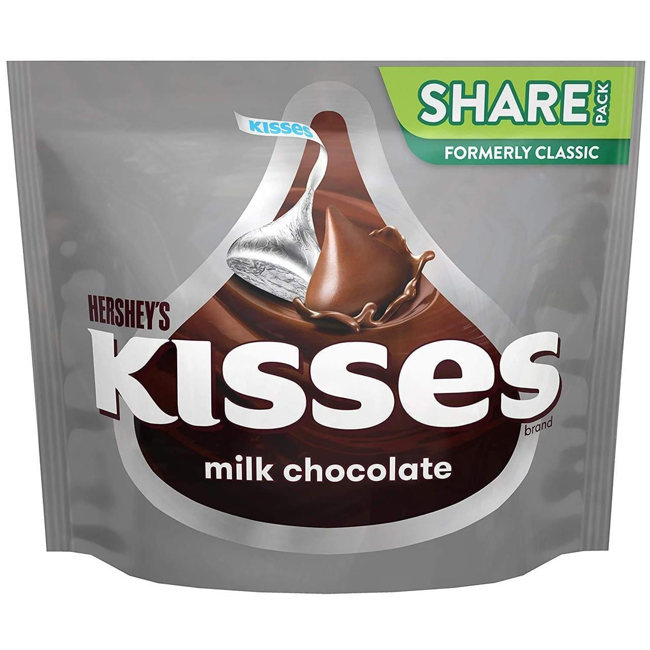 Конфеты шоколадные Hershey's Kisses Milk Chocolate 306 г (2587357475)