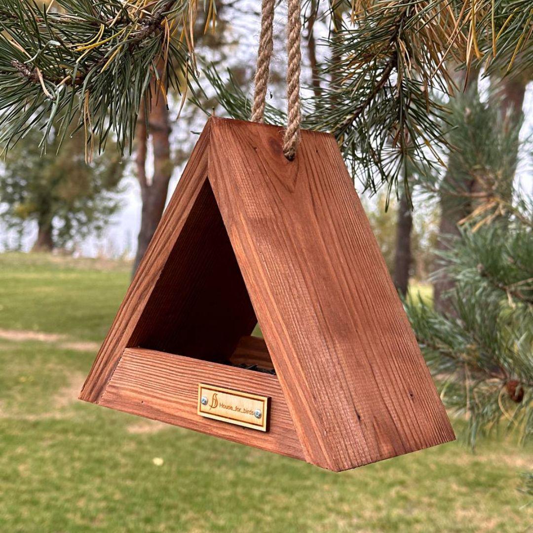Кормушка для птиц подвесная садовая House for birds Вигвам