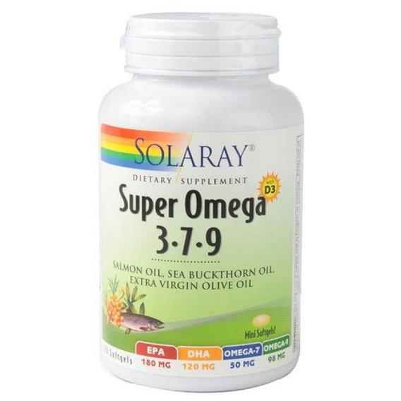 Омега 3 Solaray Super Omega 3-7-9 120 Softgels (SOR-61009)