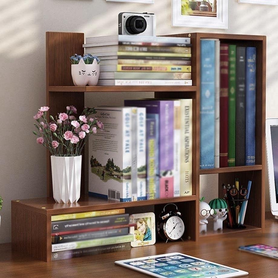 Полка-надстройка настольная из дерева Шефнер корица (АКД-002433)