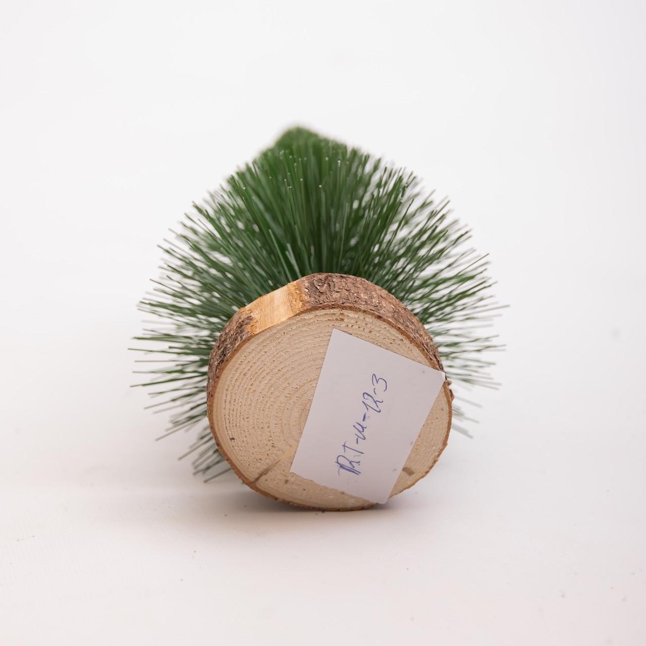 Штучна ялинка настільна Стріла SOK-М-12-3 25 см на дерев'яній підставці Зелений (30123481) - фото 3 Штучна ялинка настільна Стріла SOK-М-12-3 25 см на дерев'яній підставці Зелений (30123481) - фото 3