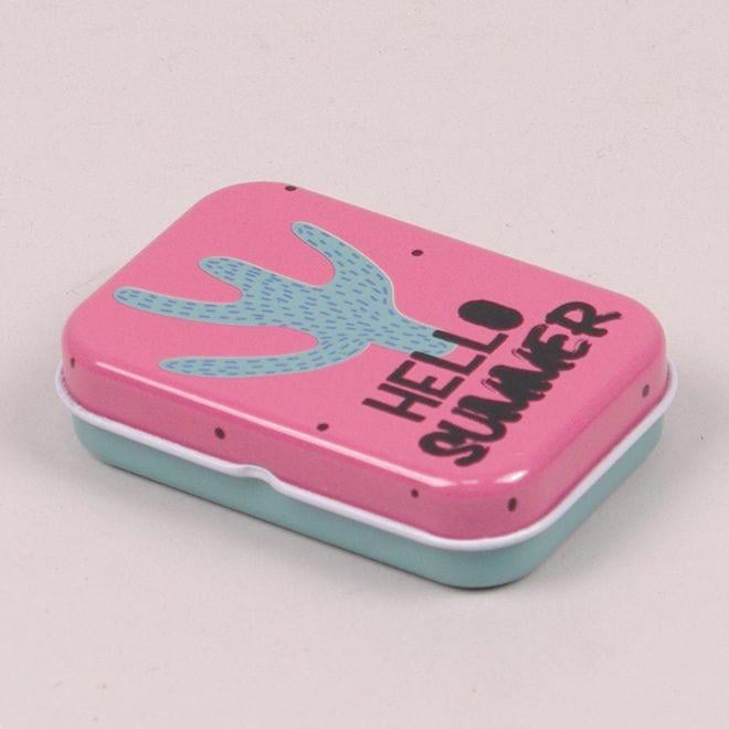 Коробочка металлическая Flora Кактусы для хранения мелочей (25285)