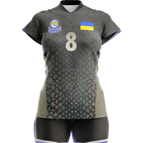 Волейбольна форма жіноча S Сірий (88202408)