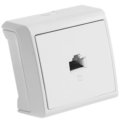 Розетка компьютерная одинарная VIKO Vera Белый (28749758)