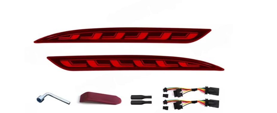 Рефлектор заднего бампера Tesla Model Y Red/Red