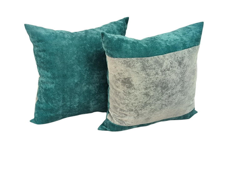Декоративная подушка велюровая 35x35 см Бирюзовый (1751178360) - фото 2 Декоративная подушка велюровая 35x35 см Бирюзовый (1751178360) - фото 2