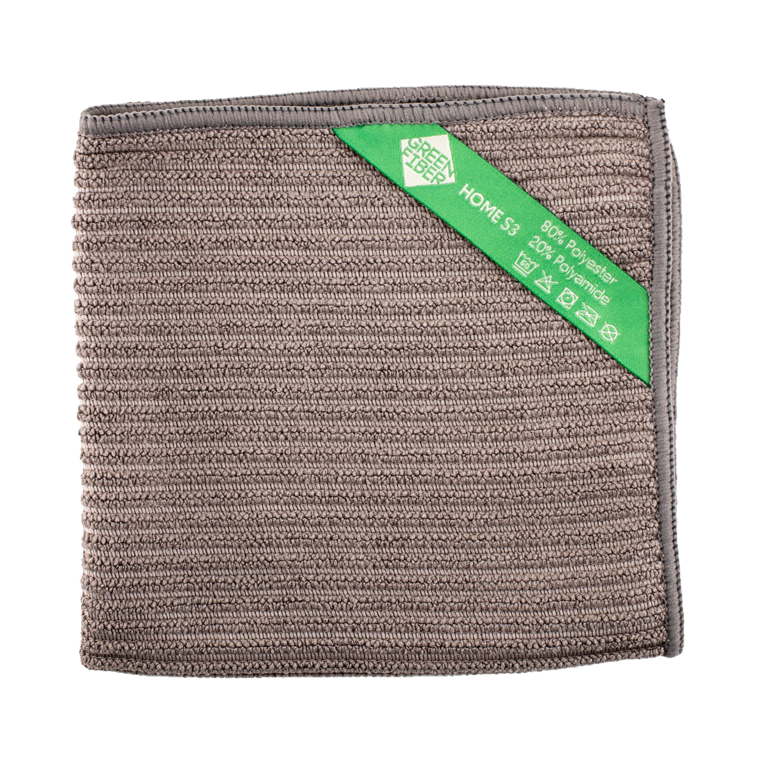 Салфетка GreenWay Green Fiber Home S3 Файбер ребристый Grey (08026)