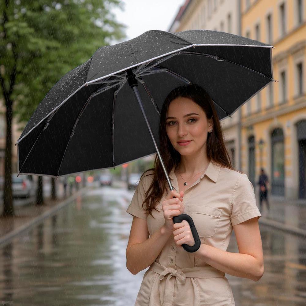 Зонтик автоматический LOSSO ClipX Черный (521031164) - фото 6