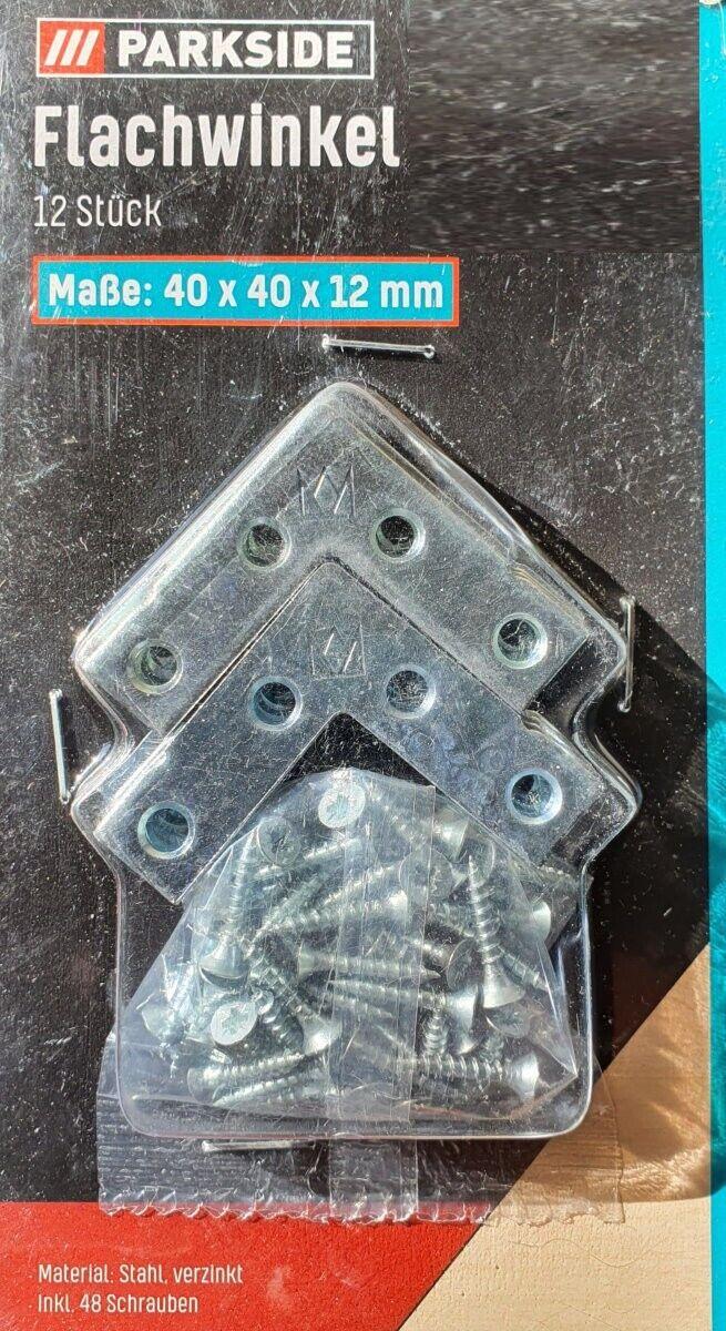 Монтажный угол PARKSIDE 499710 40х40х12 см 12 шт. Серебряный Монтажный угол PARKSIDE 499710 40х40х12 см 12 шт. Серебряный