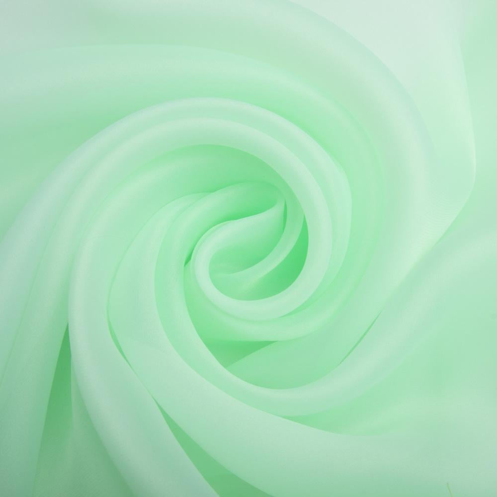 Ткань органза шелк однотонная Мятный (24432)