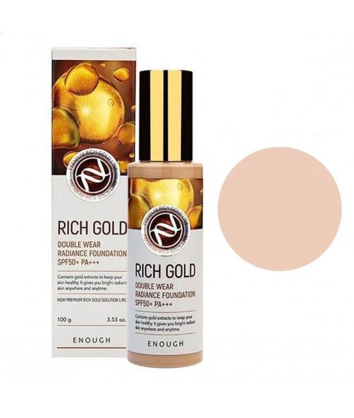 Тональний крем Enough Rich Gold Double Wear Radiance Foundation SPF50 13 100 мл (8809605871938)