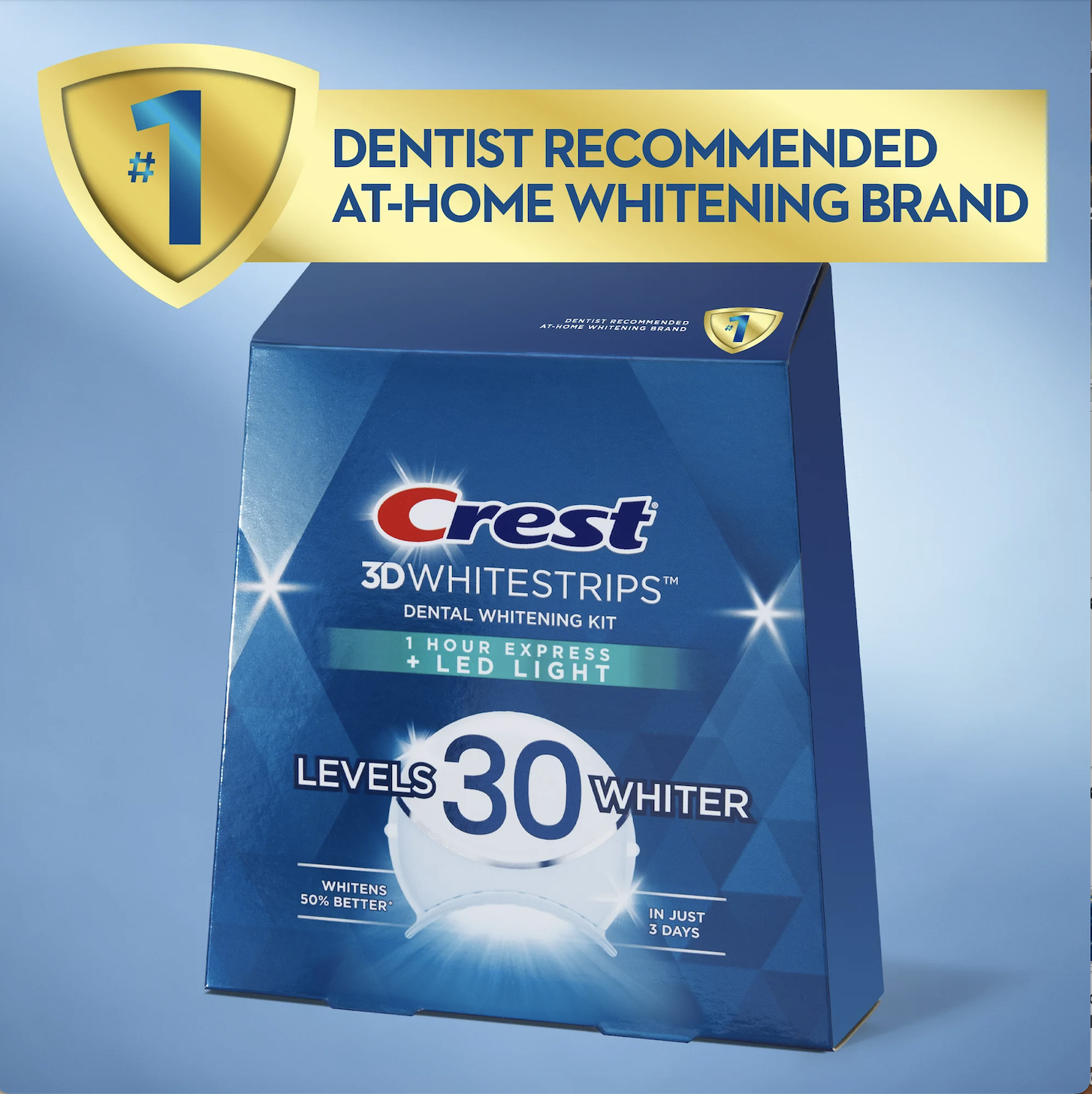 Смужки відбілюючі Crest 3D Whitestrips 1 Hour Express Professional 19 пар cмужок (0005) - фото 8