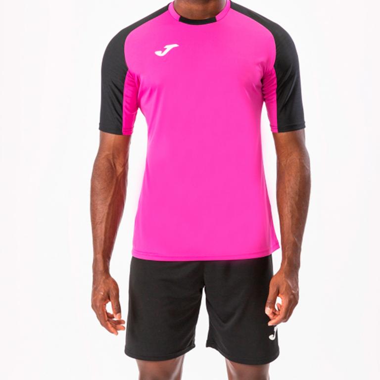 Футболка Joma 101105.501 T-Shirt Essential M Macaw/Black (9997884144078)