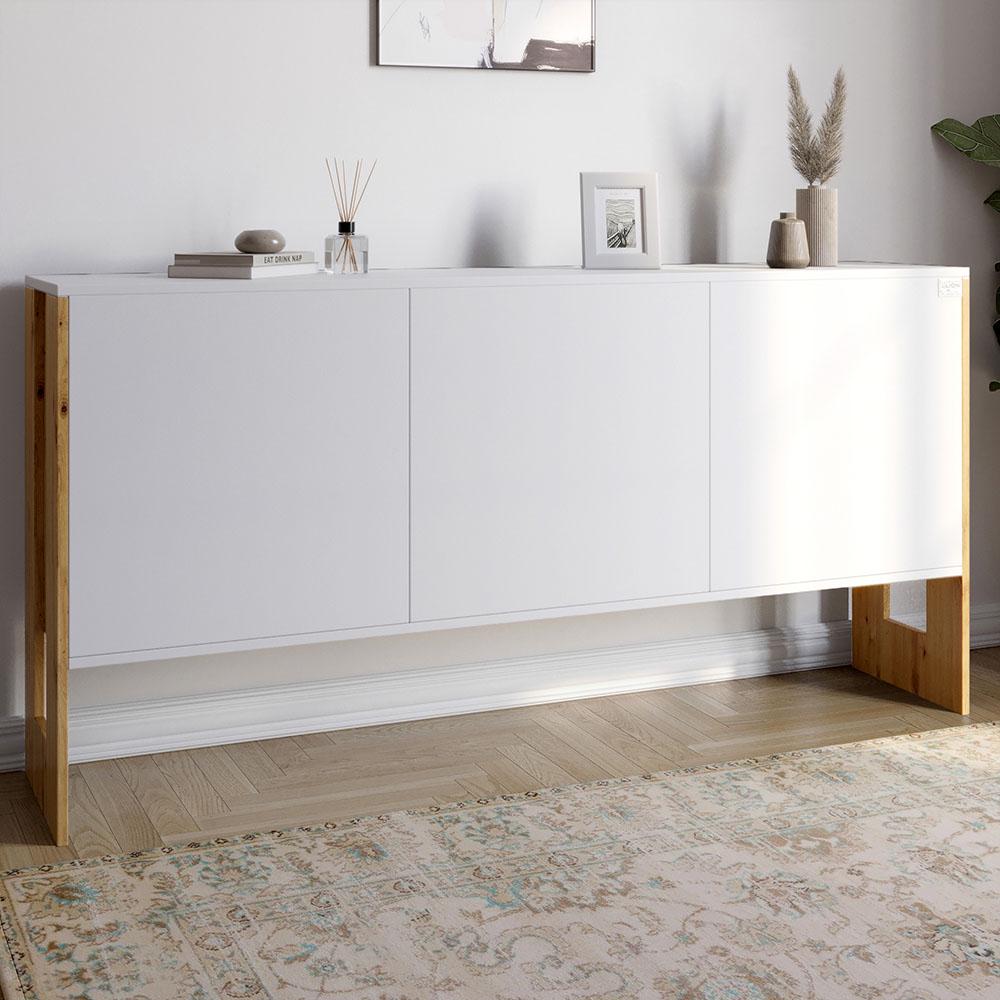 Комод Lion Нобу 2 з 3 дверима 160х34х80 см Німфея Альба/Дуб Артизан (000-000-1975) Комод Lion Нобу 2 з 3 дверима 160х34х80 см Німфея Альба/Дуб Артизан (000-000-1975)