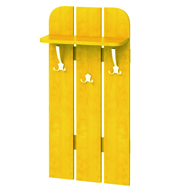 Вешалка-щит для одежды из дерева Диурбель Карри (ВЛТ-000603)