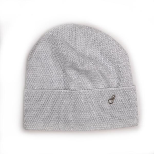 Шапка дитяча для дівчаток Серце DV316 бавовна 46-50 см Білий