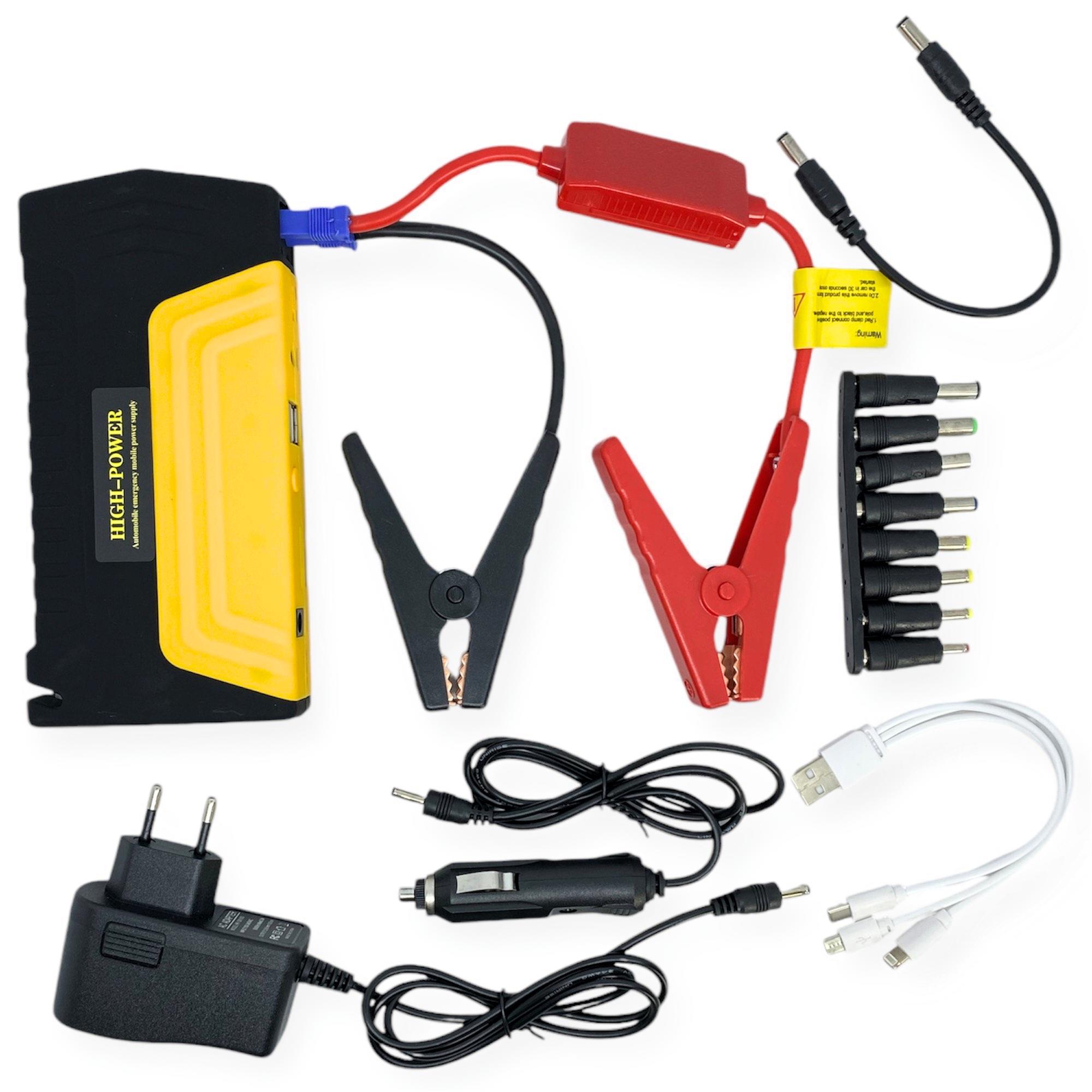 Пускозарядное устройство для авто с аккумулятором 50800 mAh Желтый - фото 7