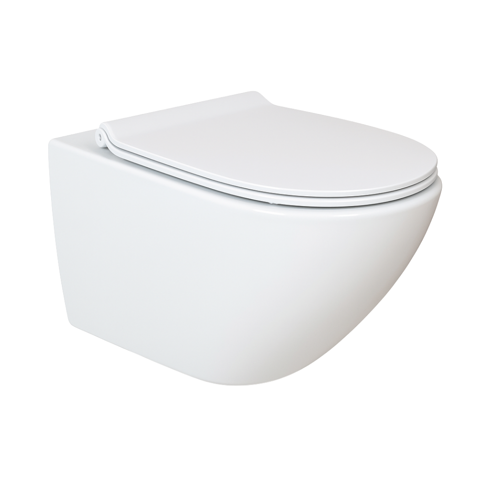 Унітаз підвісний Keramika Nova W102 безобідковий з кришкою