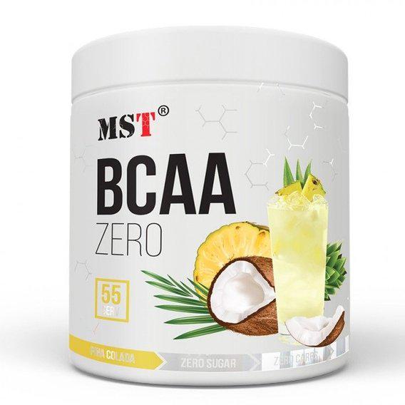 Амінокислота BCAA для спорту MST Nutrition BCAA Zero 330 г 55 порцій Pina Colada