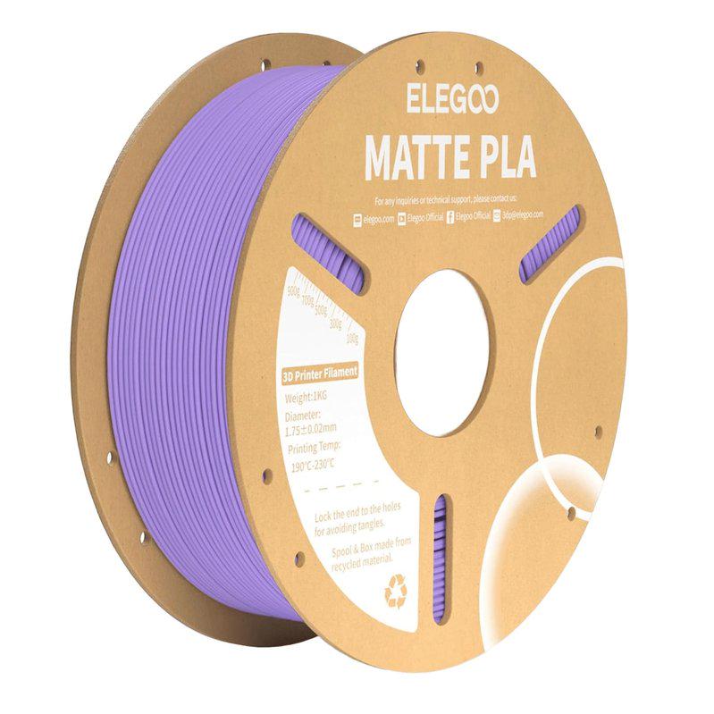 Филамент ELEGOO Pla Matte 1 кг Бледо-фиолетовый - фото 2 Филамент ELEGOO Pla Matte 1 кг Бледо-фиолетовый - фото 2