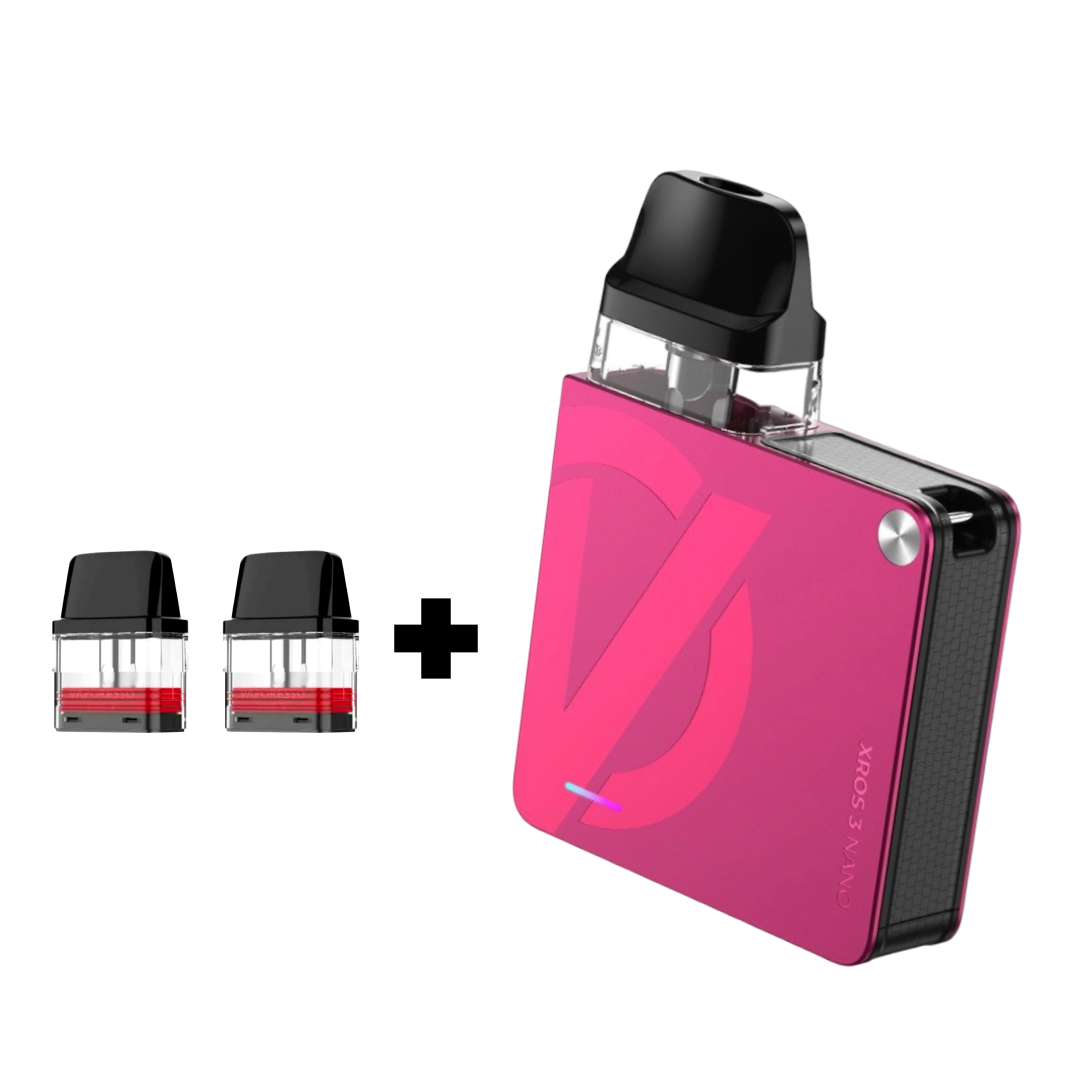 POD-система Vaporesso XROS 3 Nano Pod Kit многоразовая 1000 mAh 2 мл 2 картриджа в комплекте Rose Pink (9d0d1b83) - фото 6