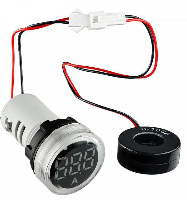 Амперметр цифровий АСКО-Укрем ED16-22AD 0-100A круглий Білий (A0190010030) Амперметр цифровий АСКО-Укрем ED16-22AD 0-100A круглий Білий (A0190010030)