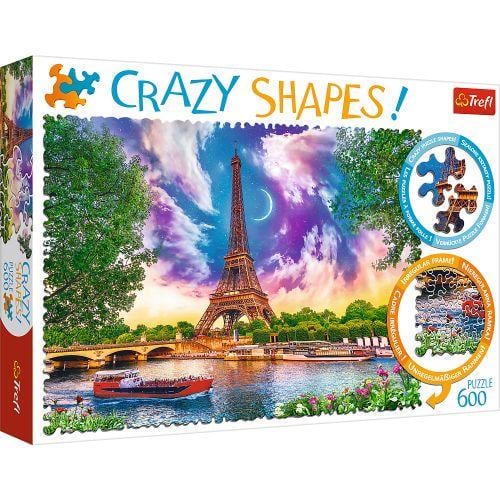 Пазлы Trefl Crazy Небо над Парижем 11115 Shapes 600 элементов (5900511111156)