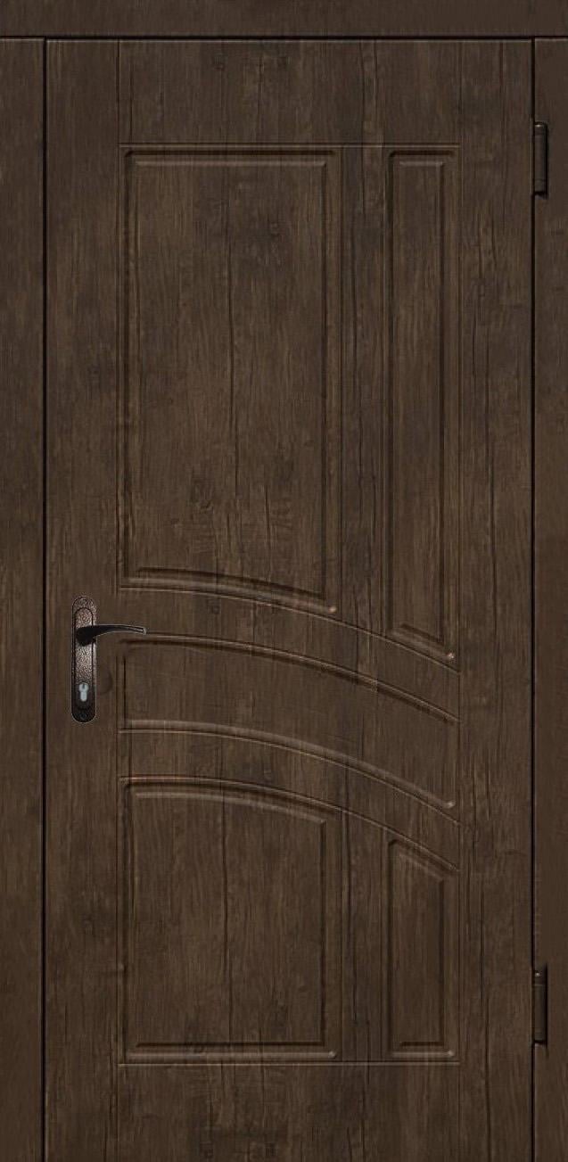 Двери входные MSM Вулкан МДФ/МДФ на трубе правые 2050х960 мм (1-11329) - фото 1