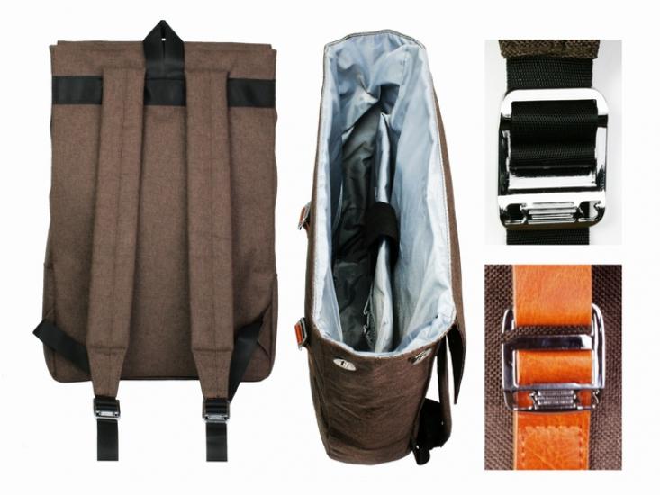 Міський рюкзак Dzhiovennetta 45х29 см Brown (114261) - фото 3 Міський рюкзак Dzhiovennetta 45х29 см Brown (114261) - фото 3