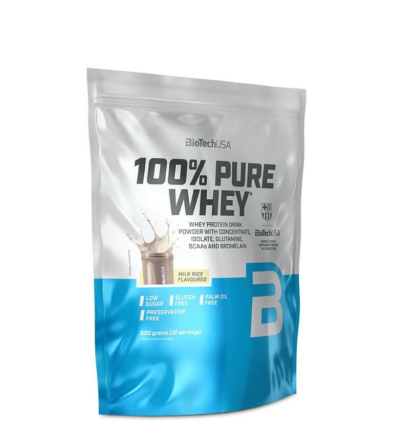Протеин Biotech USA 100% Pure Whey 900 г Рисовое молоко (BIO-27017)