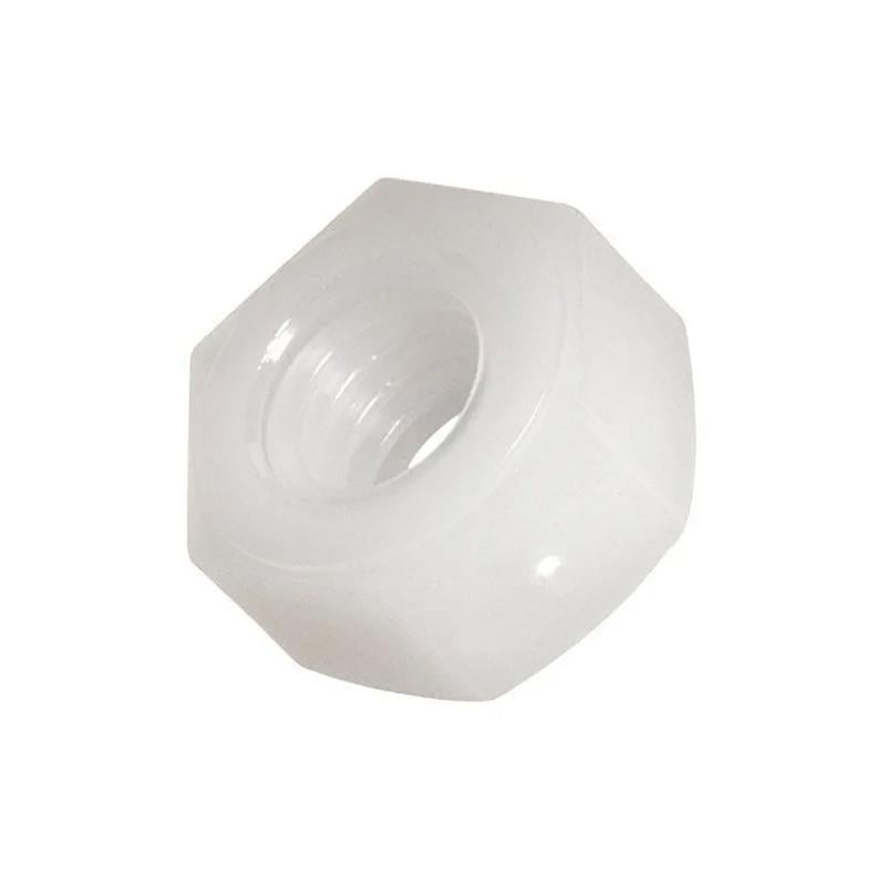 Гайка шестигранна Metalvis М5 DIN934 поліамід крок 0,8 під ключ 8 мм 25 шт. (P6000000P600500000)