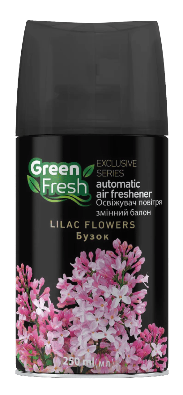 Баллон сменный Green Fresh Сирень для автоматического освежителя воздуха 250 мл