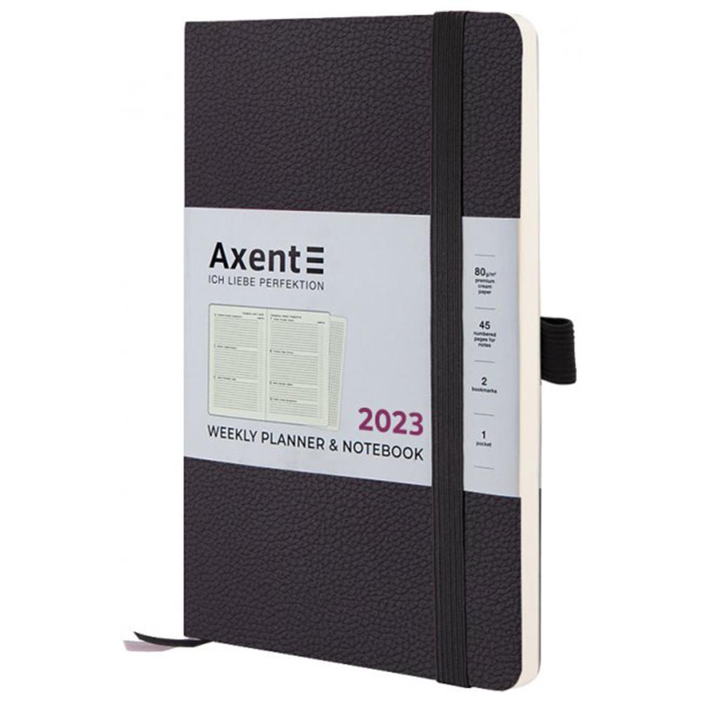 Еженедельник Axent 2023 Partner Soft Skin 125х195 Черный (8509-23-01-A)