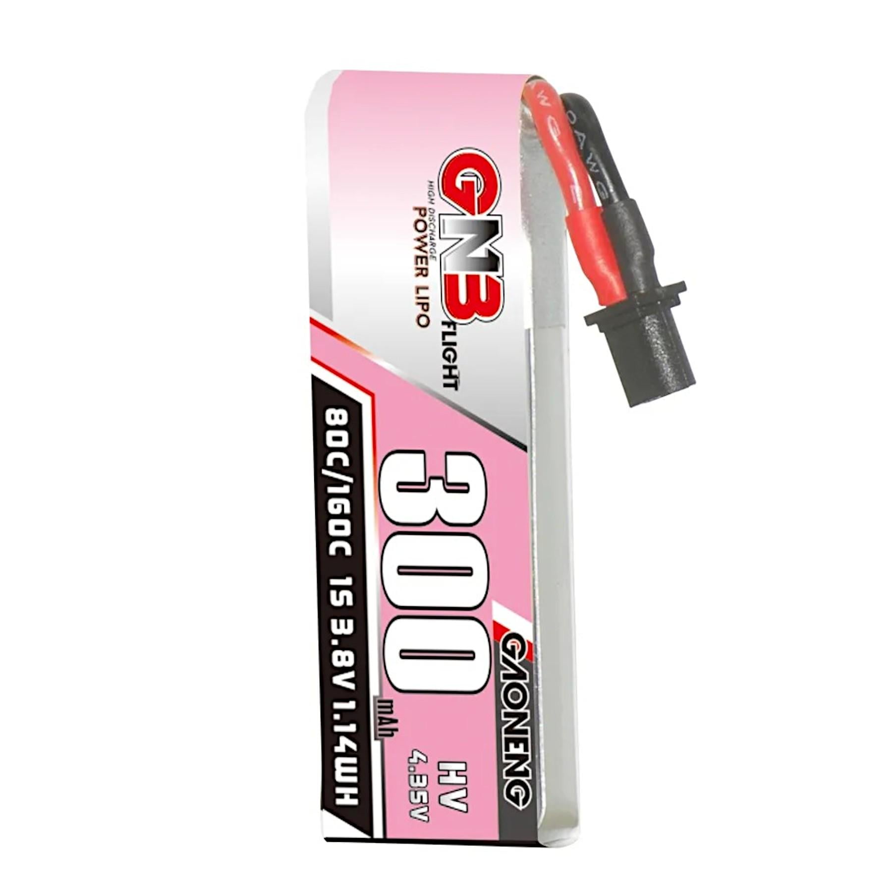 Аккумулятор Gaoneng GNB LiHV 300 mAh 1S 3.8V 80C с коннектором A30 (GNB3001S80WHV)