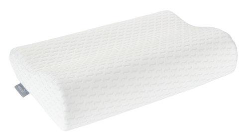 Подушка анатомическая из полиэстера 30x50x10/7 см Белый